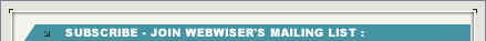 Subscribe and Join WebWiser for Seasonal News